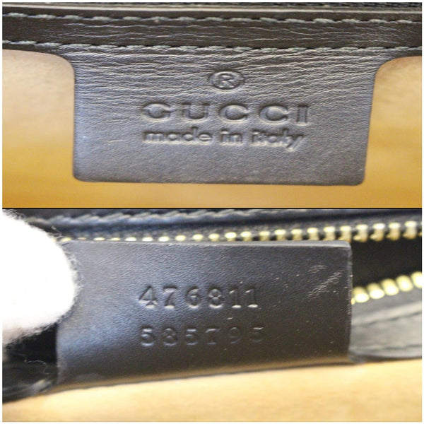 Gucci Belt Sylvie Calfskin Leather Bumbag Black - gucci logo