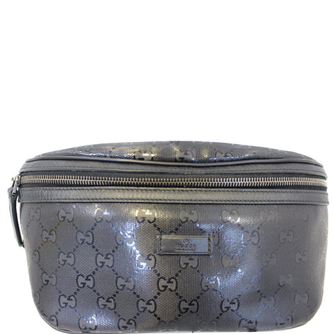 GUCCI GG Imprime Monogram Waist Bum Bag Black 233269