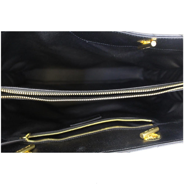 YVES SAINT LAURENT Matelasse Chevron Large Monogram Shopper Bag Black-US