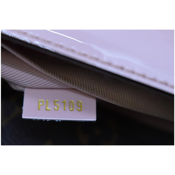 LOUIS VUITTON Cherrywood BB Patent Leather Shoulder Bag Rose Ballerine