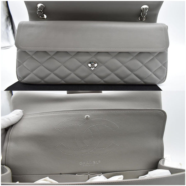 Chanel Classic Jumbo Double Flap Lambskin Leather Bag