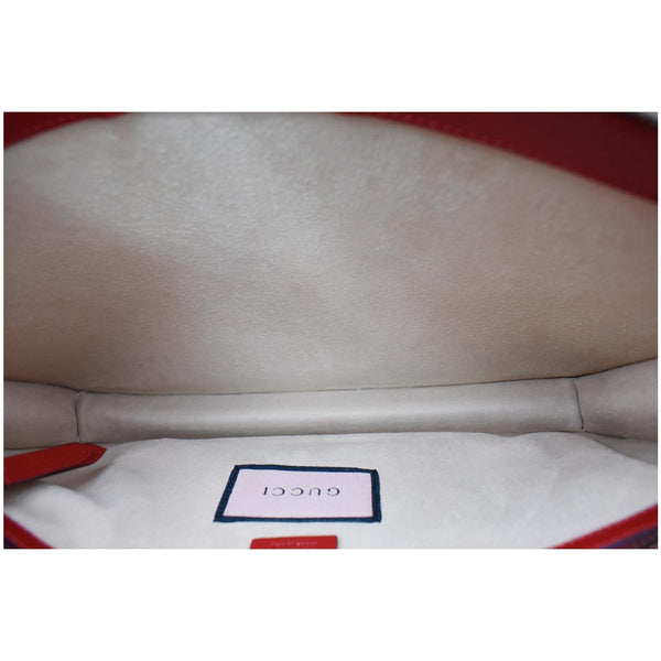 Gucci Diamond GG Calfskin Leather Messenger Bag Red 429004