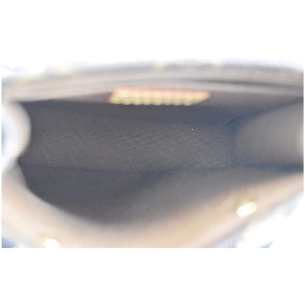 LOUIS VUITTON Petit Sac Plat Monogram Canvas Shoulder Bag Brown