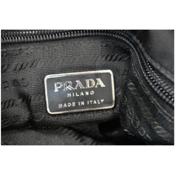 PRADA Tessuto Nylon Tote Shoulder Bag Black
