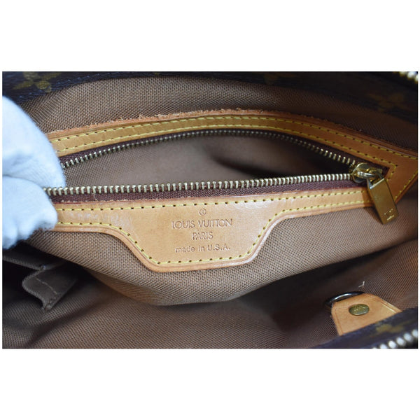LOUIS VUITTON Cabas Piano Monogram Canvas Shoulder Bag Brown
