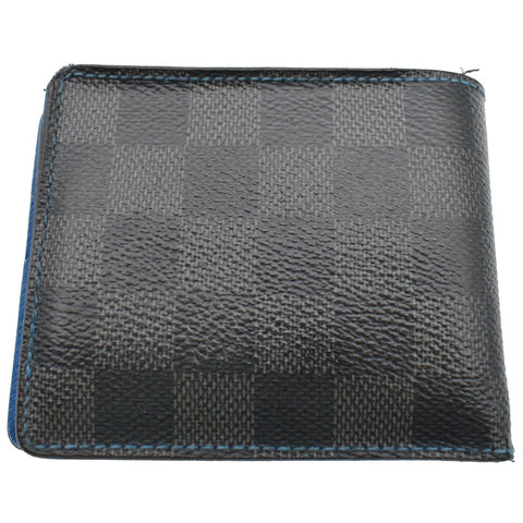 Louis Vuitton Slender Damier Graphite Canvas Wallet Blue