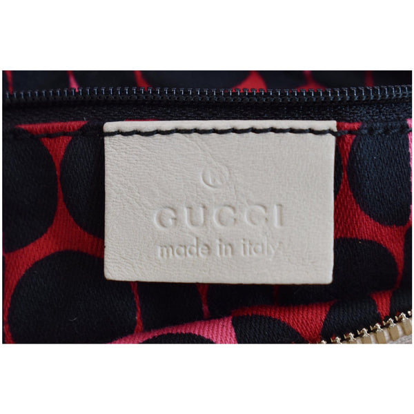 GUCCI Duchessa Leather Hobo Bag Ivory 181492