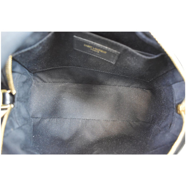 YVES SAINT LAURENT Lou Camera Monogram Leather Shoulder Bag Black