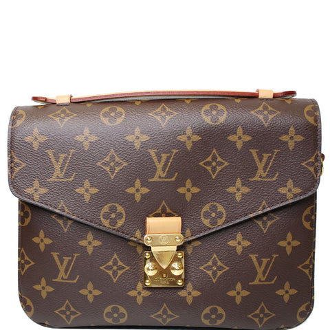 LOUIS VUITTON Metis Pochette Monogram Canvas Crossbody Bag Brown