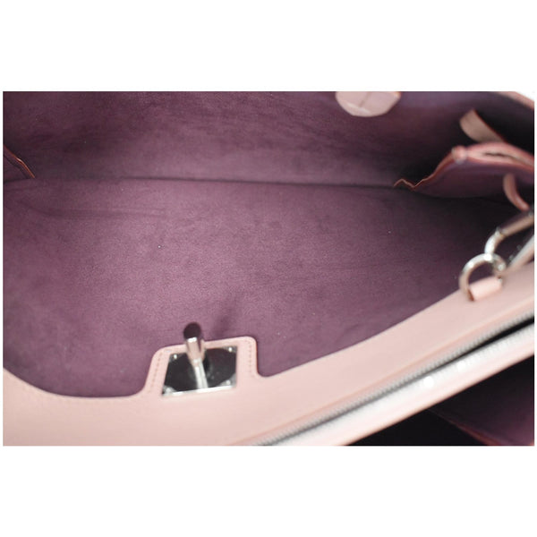 LOUIS VUITTON Lockmeto Calfskin Leather Tote Bag Rose Pink