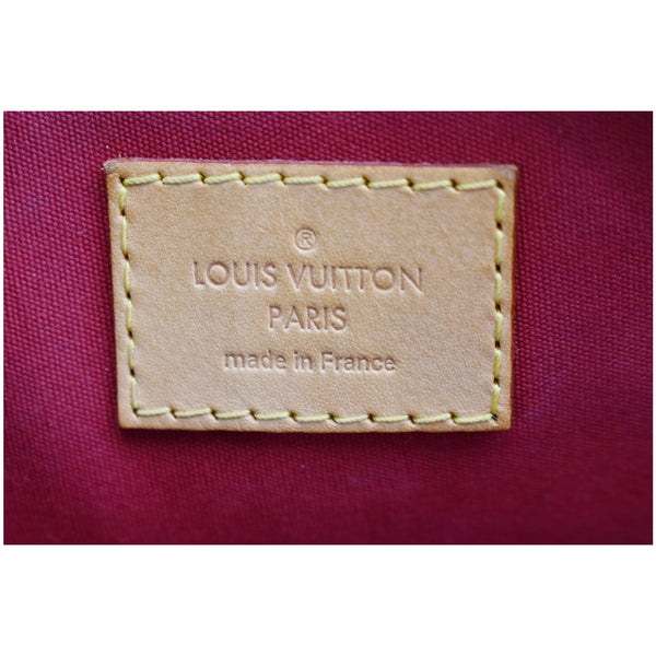 LOUIS VUITTON Rayures Alma BB Vernis Leather Satchel Crossbody Bag Pomme D'Amour