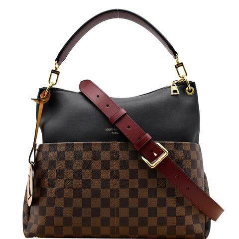 LOUIS VUITTON Maida Damier Ebene Hobo Shoulder Bag Noir