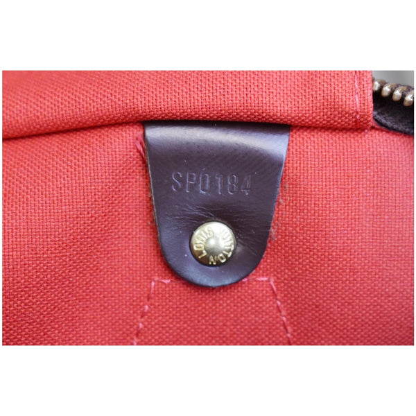 LOUIS VUITTON Speedy 35 Damier Ebene Satchel Bag Brown