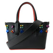 CHRISTIAN LOUBOUTIN Cabata Embellished Leather Tote Bag Black