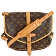 LOUIS VUITTON Saumur 30 Monogram Canvas Shoulder Bag Brown