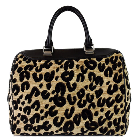 LOUIS VUITTON Speedy Stephen Sprouse Jacquard Canvas Satchel Bag Black