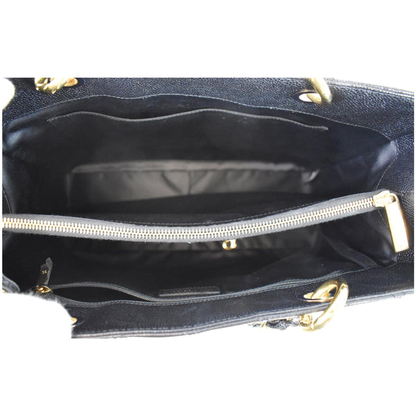 CHANEL Grand Shopping GST Caviar Leather Tote Bag Black