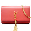 YVES SAINT LAURENT Kate Tassel Leather Crossbody Bag Red