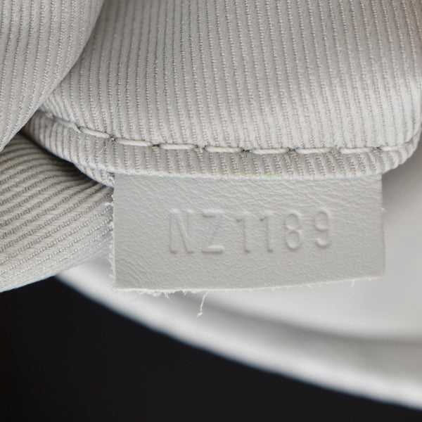 LOUIS VUITTON Chalk Nano Monogram Canvas Crossbody Bag White