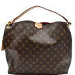 LOUIS VUITTON Graceful MM Monogram Canvas Shoulder Bag Brown