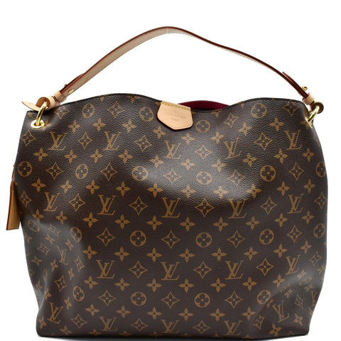 LOUIS VUITTON Graceful MM Monogram Canvas Shoulder Bag Brown