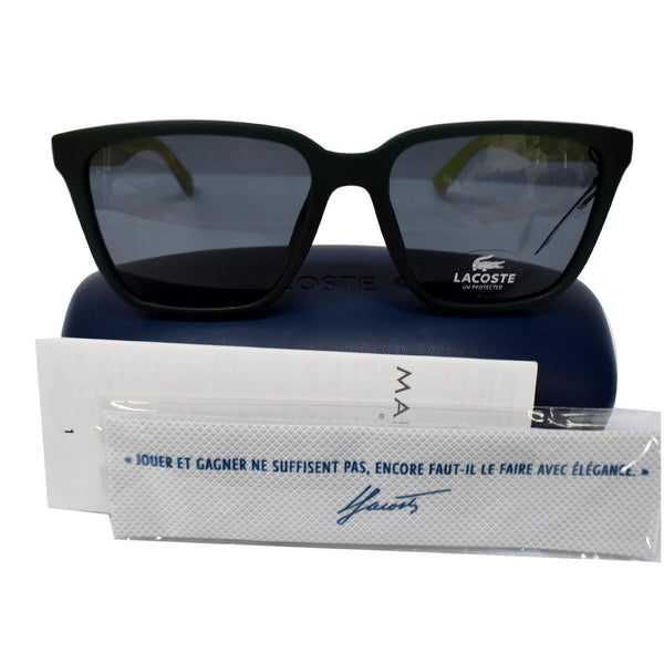 Lacoste Square Unisex Sunglasses black frame/Grey Lens