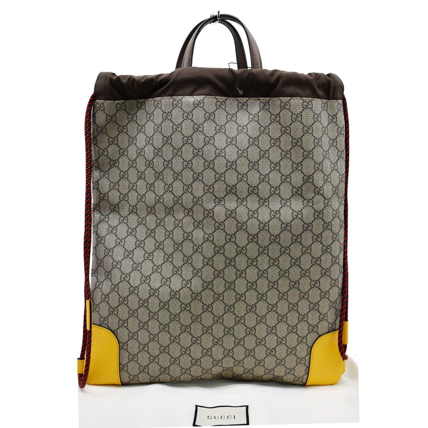 Vintage Gucci GG Monogram Canvas & Leather Business Bag Briefcase Handbag