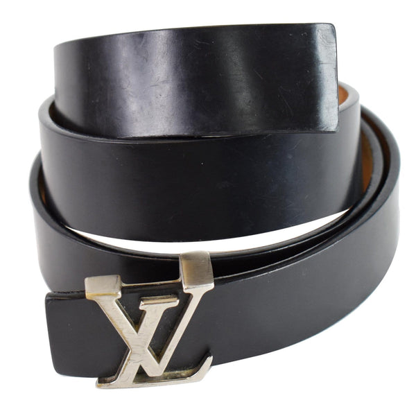 Louis Vuitton LV Initiales Leather Belt Black