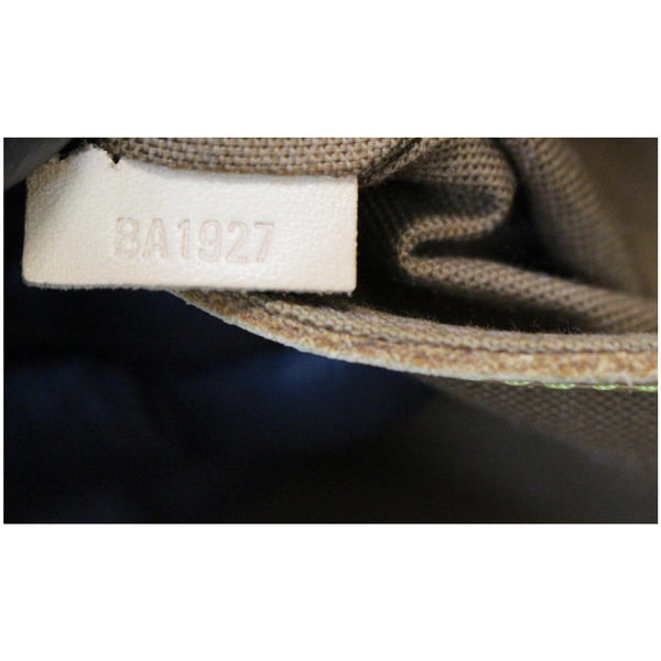 Louis Vuitton Alma Monogram Canvas Satchel Bag Brown tag number 