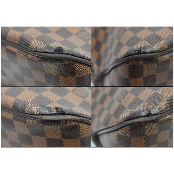 LOUIS VUITTON Delightful MM Damier Ebene Hobo Bag Brown