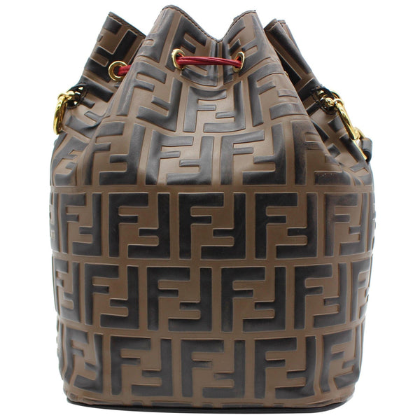 FENDI Mon Tresor Drawstring FF Canvas Bucket Bag Multicolor
