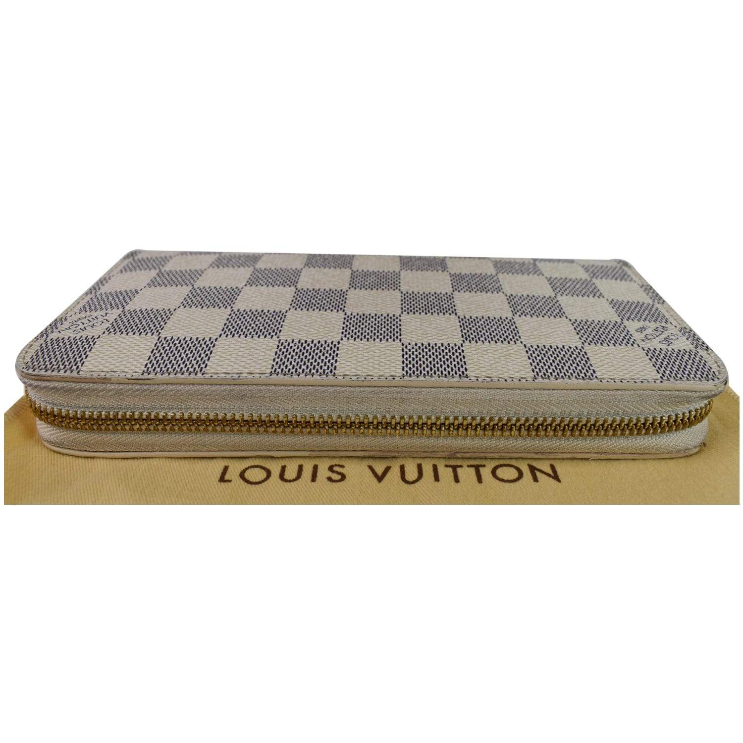 LOUIS VUITTON Louis Vuitton Long Wallet Damier Azur LV Zippy