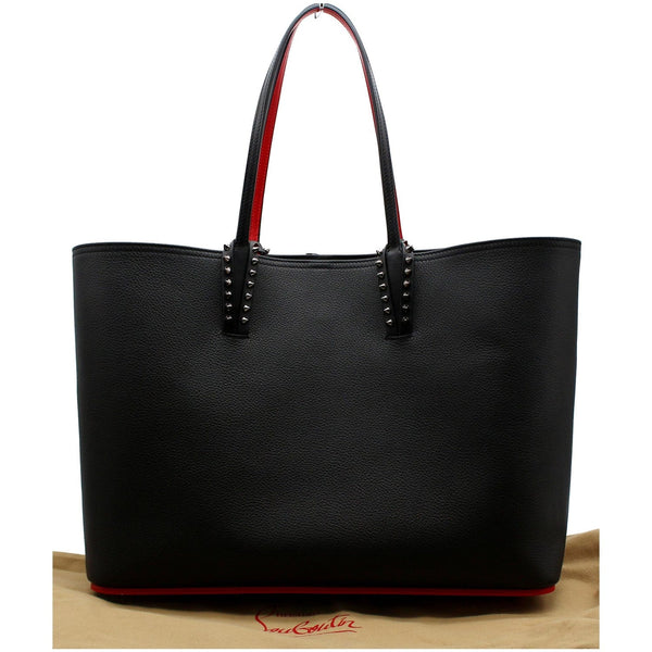 CHRISTIAN LOUBOUTIN Cabata Small Empire Paris Leather Tote Bag Black