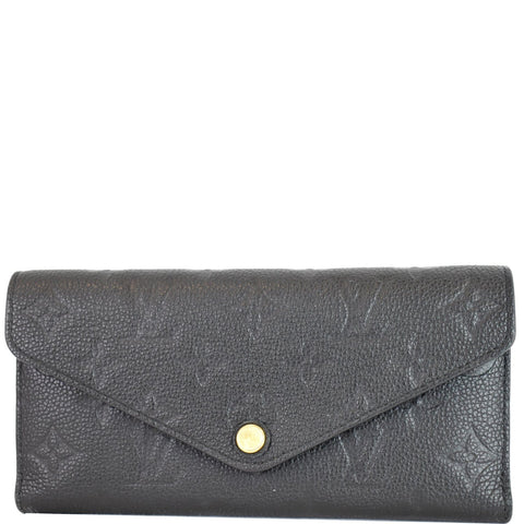 LOUIS VUITTON Josephine Empreinte Leather Wallet Black