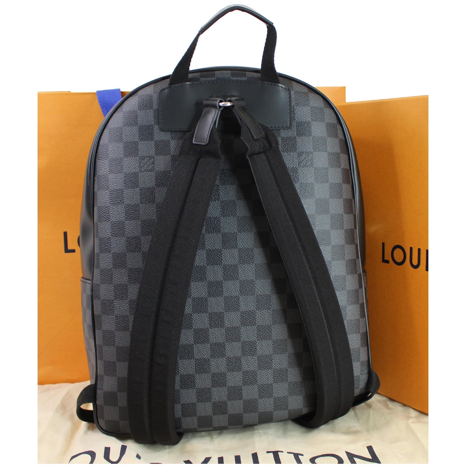 Louis Vuitton Josh Damier Graphite Checks Backpack Bag