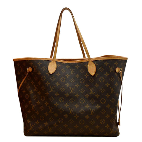 LOUIS VUITTON Neverfull GM Monogram Canvas Tote Bag Brown