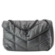 YVES SAINT LAURENT Small Loulou Puffer Quilted Lambskin Leather Crossbody Bag Black