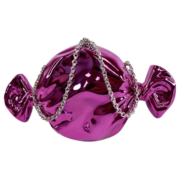 Judith Leiber Couture Raspberry Candy Chain Bag