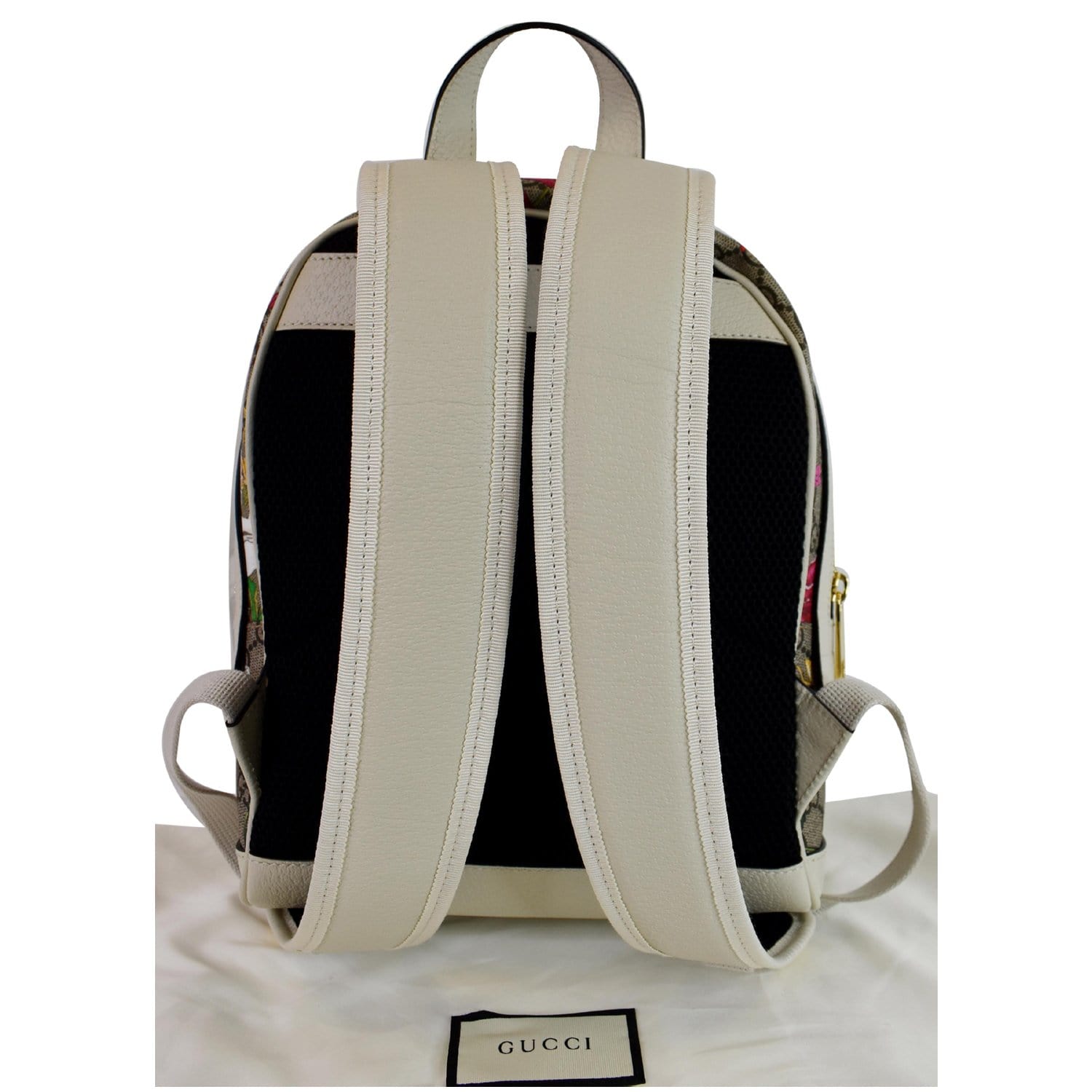 Ophidia GG small backpack in beige and blue GG Supreme