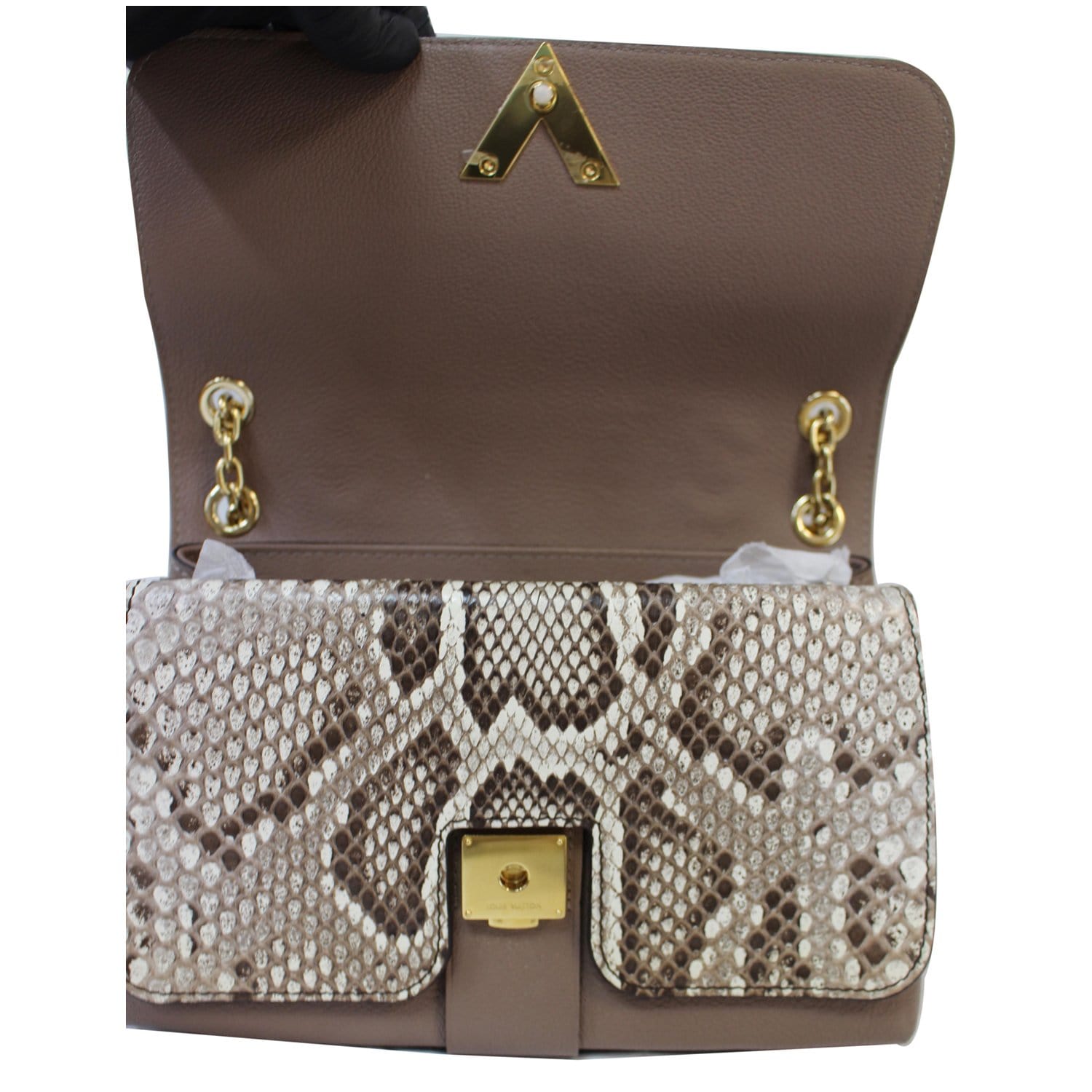 louis vuitton purse with gold chain strap