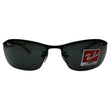 RAY-BAN RB3183 006/71 63 Sunglasses Matte Black/Green Lens