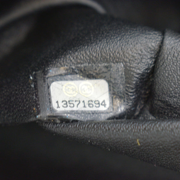 CHANEL Jumbo Classic Single Flap Caviar Leather Shoulder Bag Black