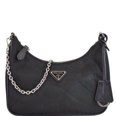 PRADA Re-Edition 2005 Nylon Shoulder Bag Black