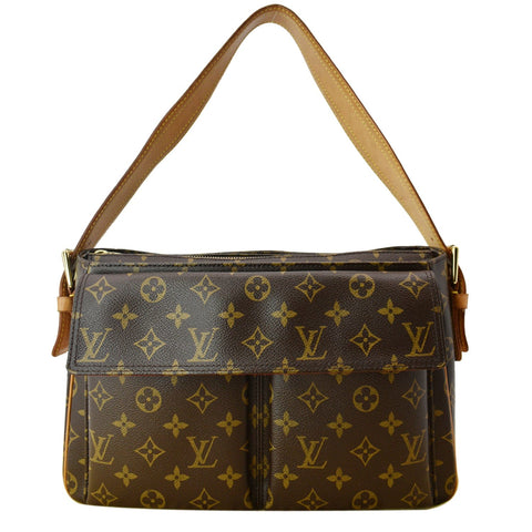 LOUIS VUITTON Viva Cite GM Monogram Canvas Shoulder Bag Brown