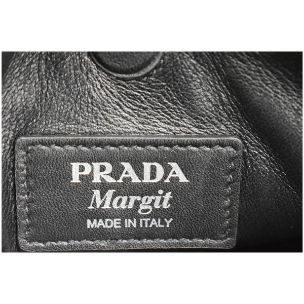 PRADA City Margit 1BC076 Calf Leather Satchel Bag Black