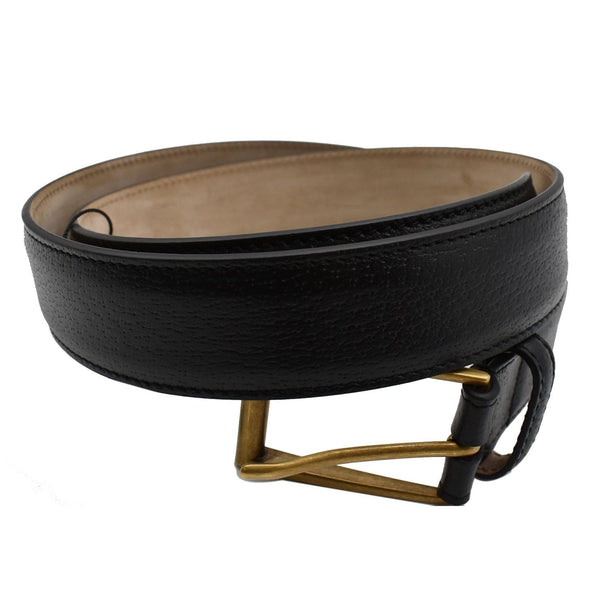 Gucci Calfskin Leather Belt Black Size 85.34 - shop now