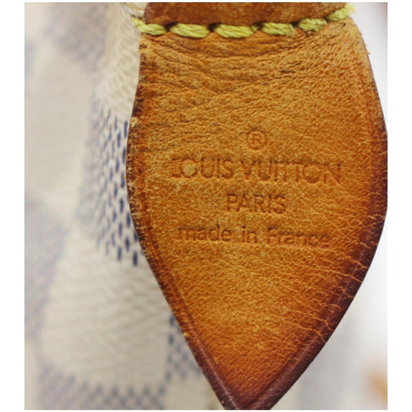 LOUIS VUITTON Saleya MM Damier Azur Tote Bag White