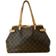 LOUIS VUITTON Batignolles Horizontal Monogram Canvas Shoulder Bag Brown
