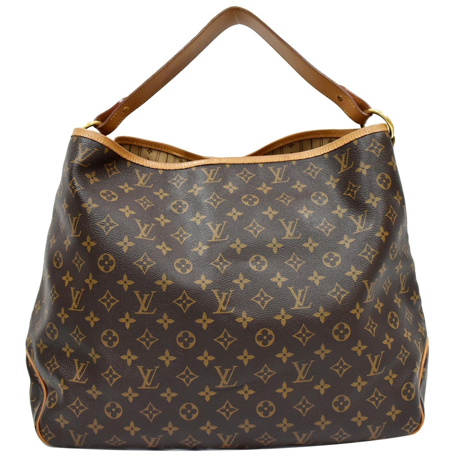 Louis Vuitton Delightful MM Monogram Beige Shoulder Bag (FL0111