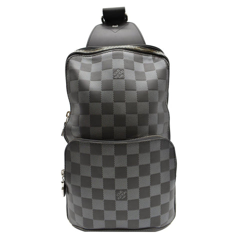 LOUIS VUITTON Avenue Sling Damier Graphite Crossbody Bag Black - 15% OFF